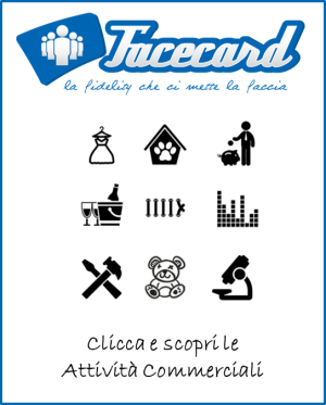 Facecard - Carta fedeltà - Fidelity card - Roma